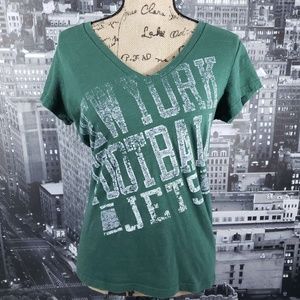 NFL New York Jets Ladies V Neck Medium T Shirt